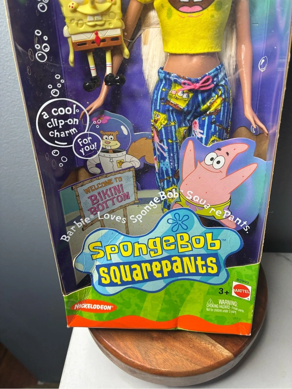 Barbie Loves SpongeBob SquarePants Doll 2002 Mattel Nickelodeon w/ Box